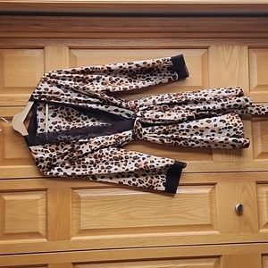 Morgan Taylor Intimates size L animal print robe